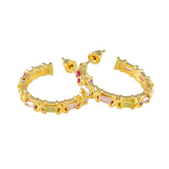 Aisha multicolor Edgy multiple Stud Earring