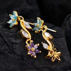 Ella multicolor Slim multiple Stud Earring