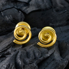 Julia Silver Elegant plain Stud Earring