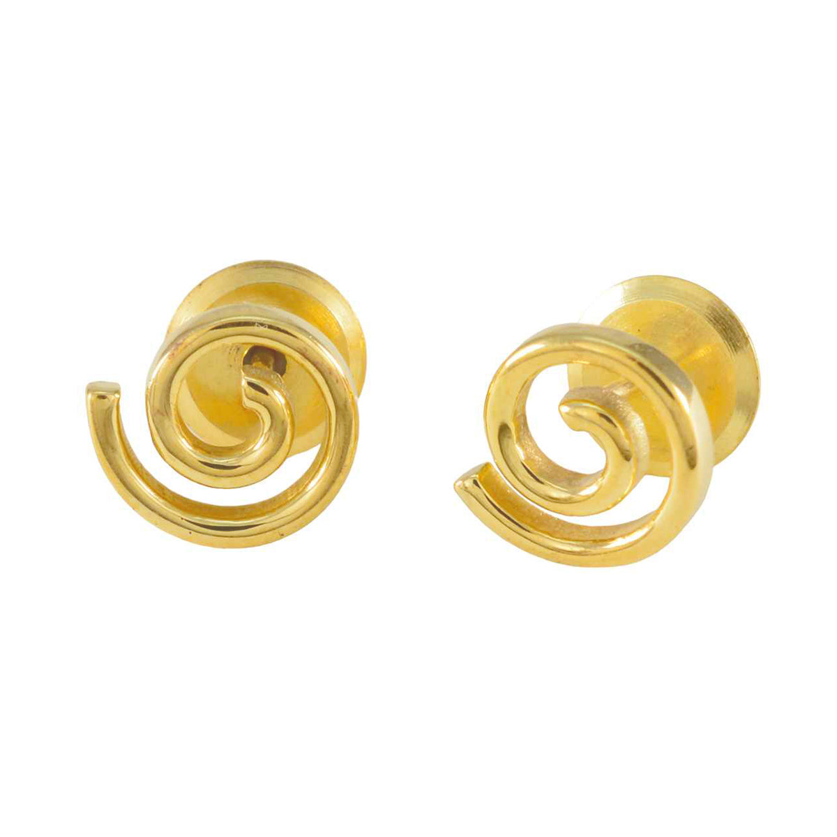Julia Silver Elegant plain Stud Earring Plain Gray Stud