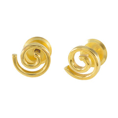 Julia Silver Elegant plain Stud Earring Plain Gray Stud
