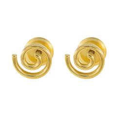 Julia Silver Elegant plain Stud Earring