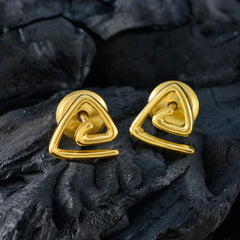 Laura Silver Elegant plain Stud Earring