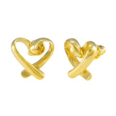 Lourdes Silver Delicate plain Stud Earring