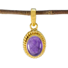 Ava Purple Rope-Wire Featherlight Pendant Amethyst Purple Purple