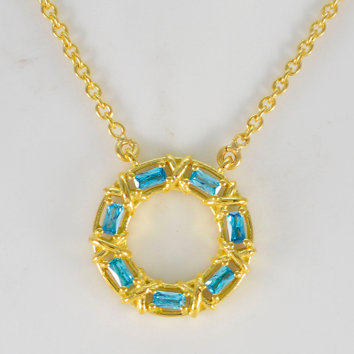 Zoey Blue Fairytale Statement Pendant