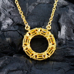 Yasmin Yellow Luxurious Statement Pendant