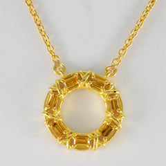 Yasmin Yellow Luxurious Statement Pendant
