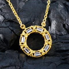 Yasmine White Fairytale Statement Pendant