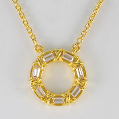 Yasmine White Fairytale Statement Pendant