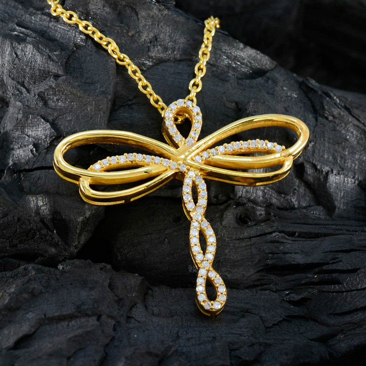 Zoey White Boho Statement Pendant