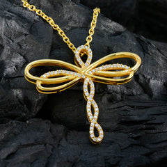 Zoey White Boho Statement Pendant