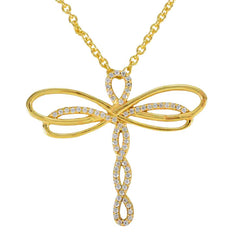 Zoey White Boho Statement Pendant Cubic Zirconia White White