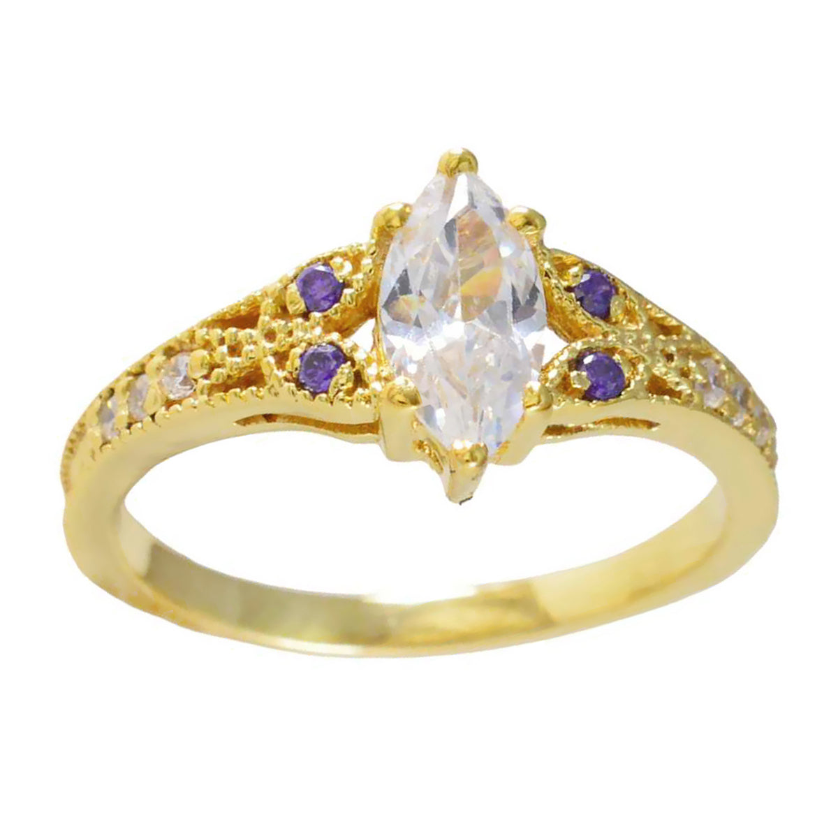 Anna Fairytale Purple Halo Ring