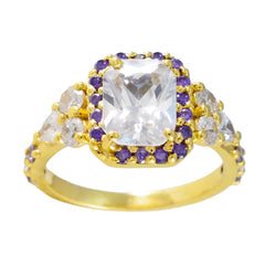 Autumn valentine Purple Halo Ring