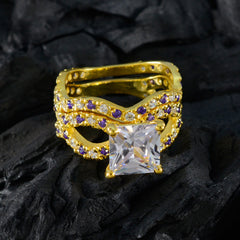 Agustina Engagement Purple Halo Ring
