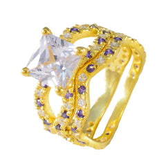 Agustina Engagement Purple Halo Ring