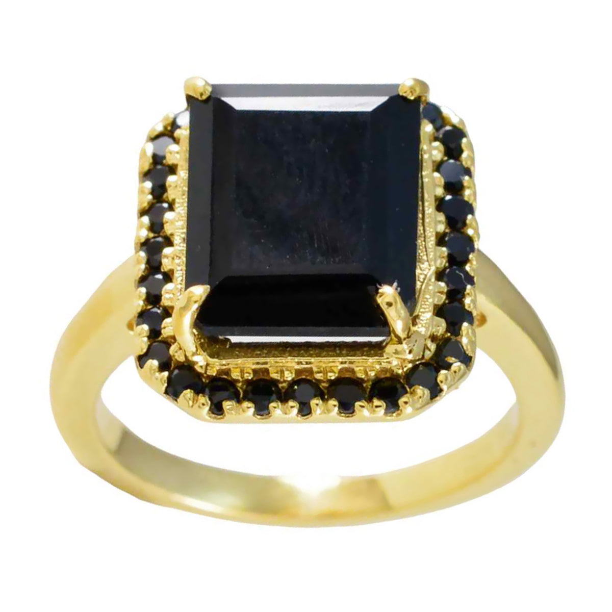 Ayesha valentine Black Halo Ring