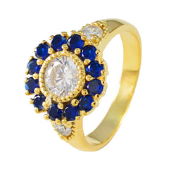 Isabella Contemporary Blue multiple Ring
