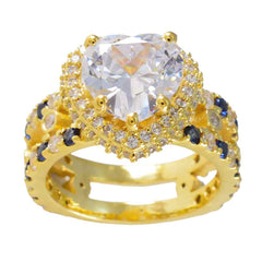 Aiko Heart Blue Halo Ring