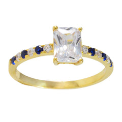 Valentina Abstract Blue Halo Ring