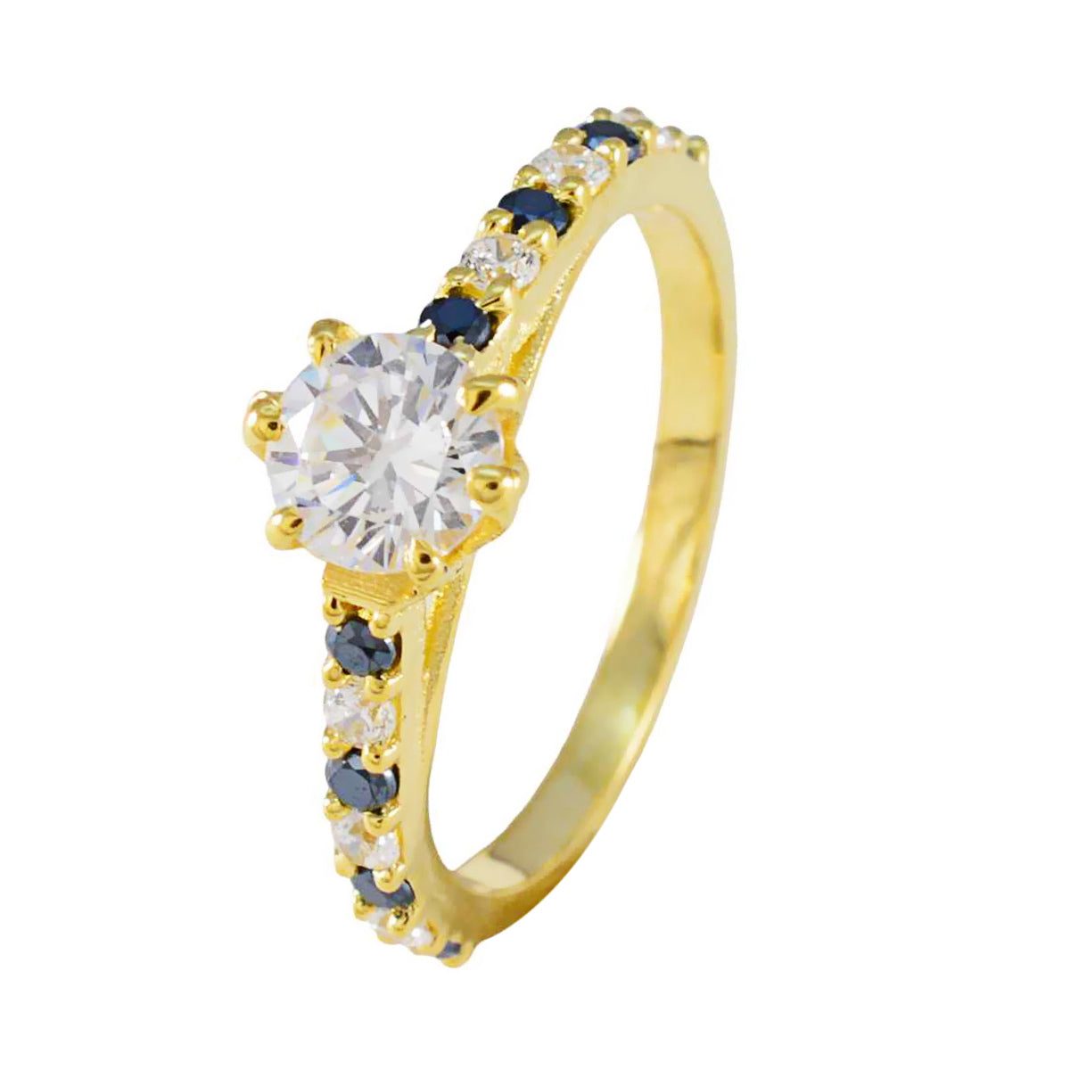 Eleanor Sophisticated Blue Halo Ring