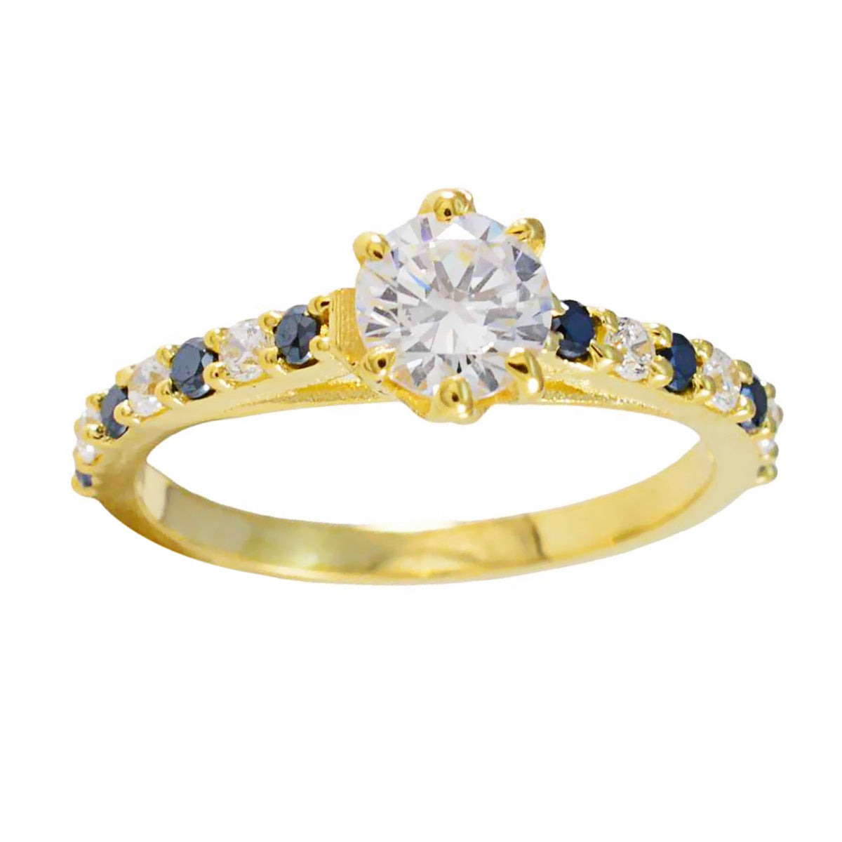 Eleanor Sophisticated Blue Halo Ring