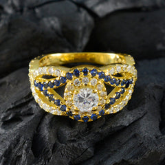 Antonia Promise Blue Halo Ring