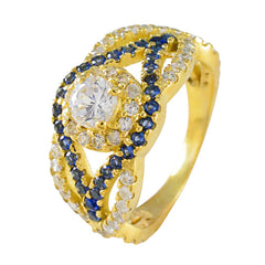 Antonia Promise Blue Halo Ring