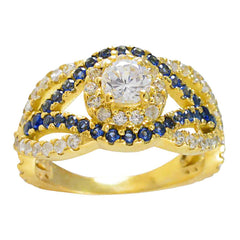 Antonia Promise Blue Halo Ring