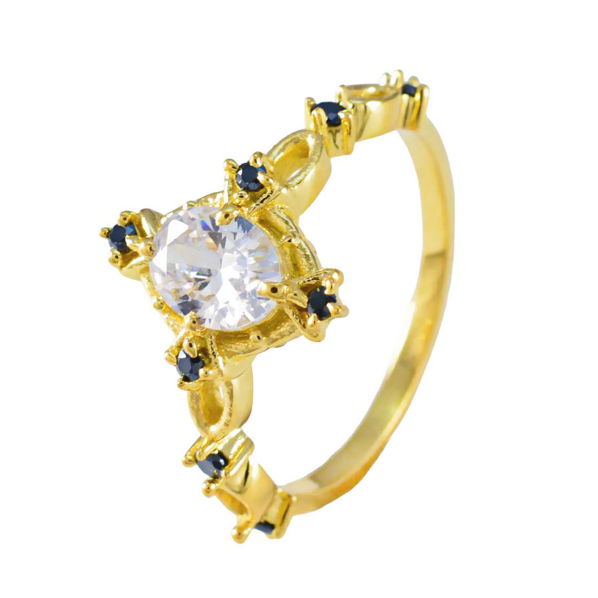 Hye-jin propsel Blue Halo Ring