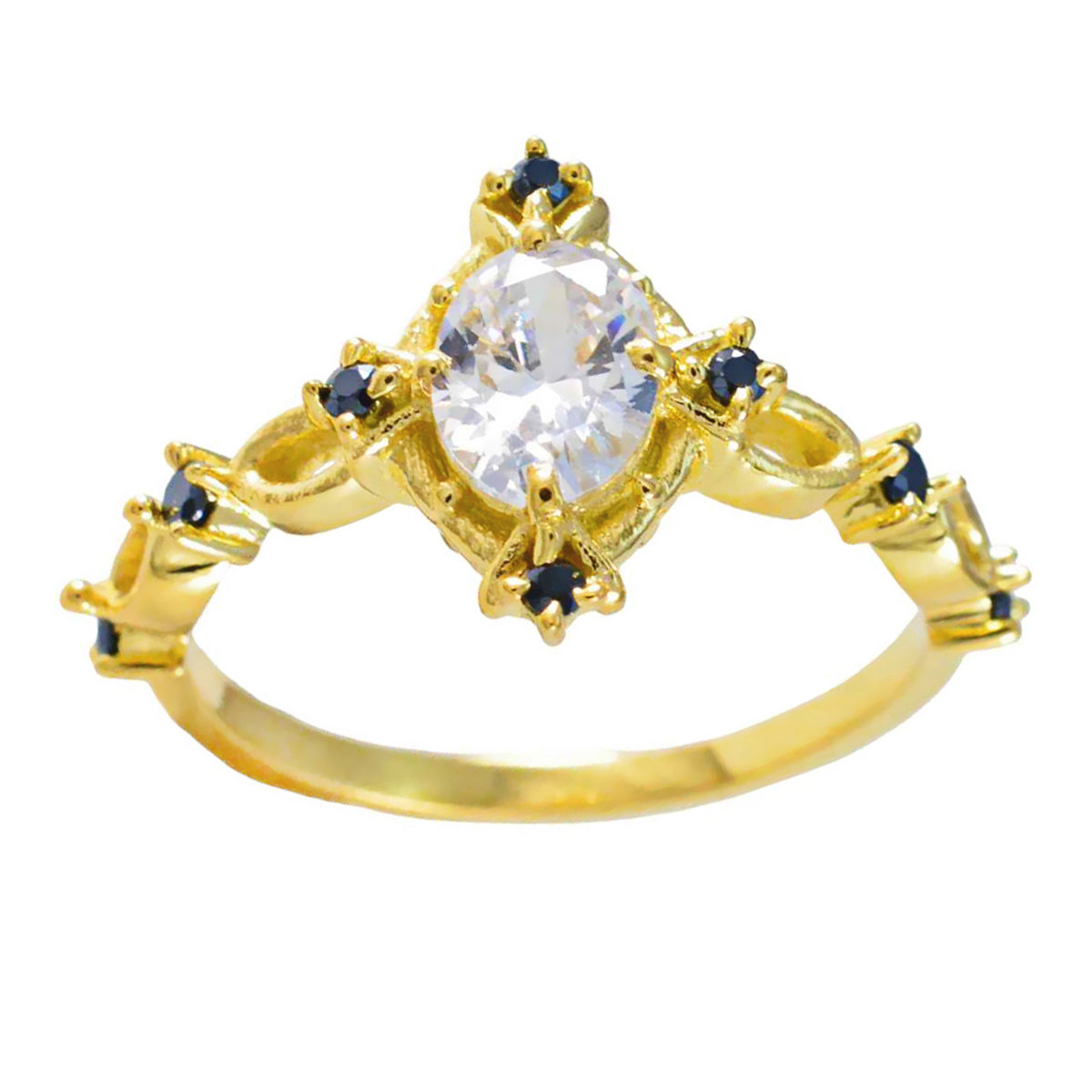 Hye-jin propsel Blue Halo Ring