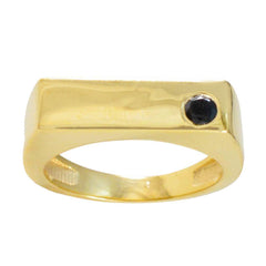 Alejandra Feminine Blue Solitaire Ring