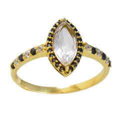 Alice Abstract Blue Halo Ring