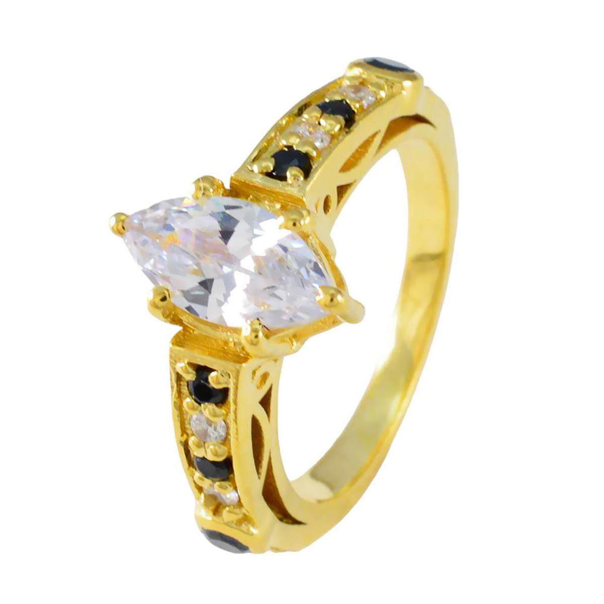 Bruna Romantic Blue Halo Ring