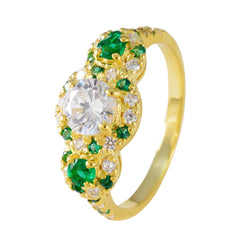 Agnes Glamorous Green Halo Ring
