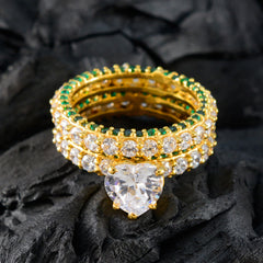 Emilia Love Green Halo Ring
