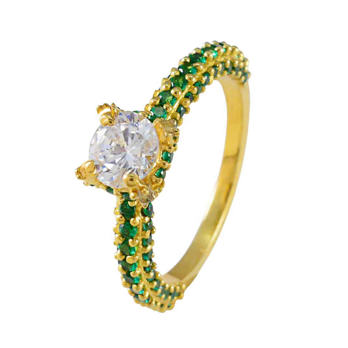 Emma Fairytale Green Halo Ring