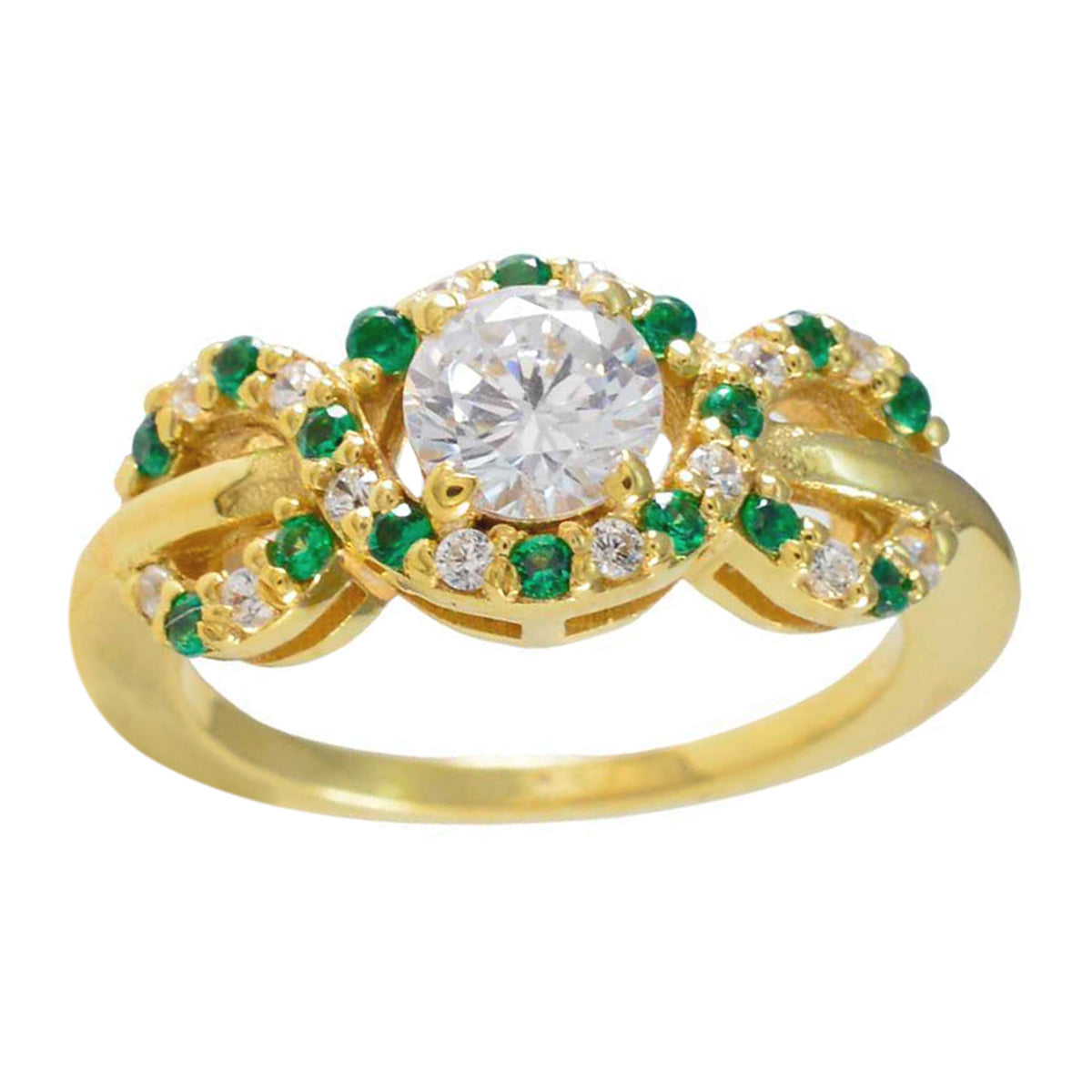 Wen propsel Green Halo Ring