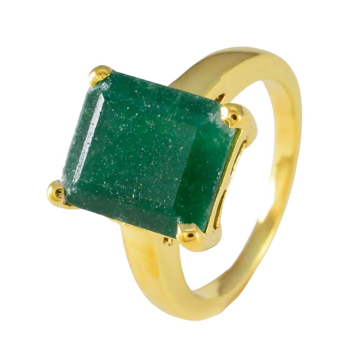 Paula Love Green Solitaire Ring