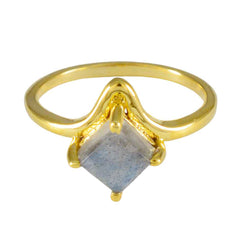 Maria Fairytale Brown Solitaire Ring Labradorite Brown