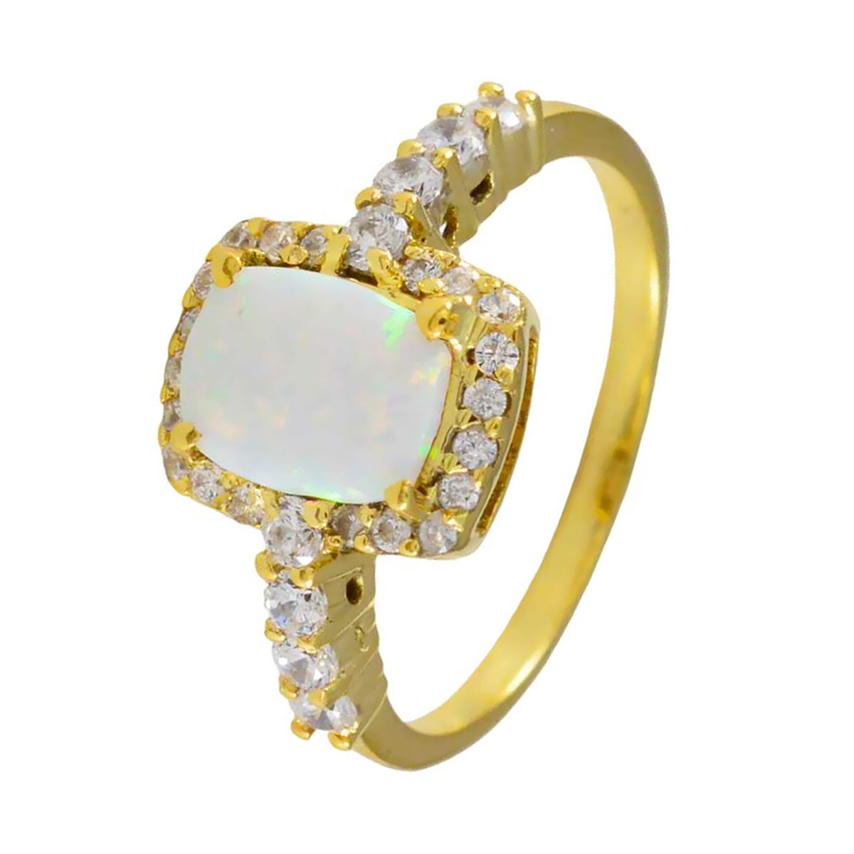 Natalia Trendy White Halo Ring