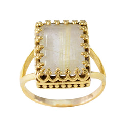 Angel wedding Golden Solitaire Ring