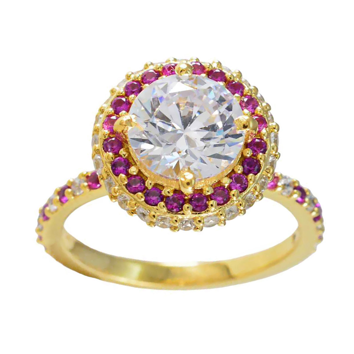 Aisha propsel Red Halo Ring