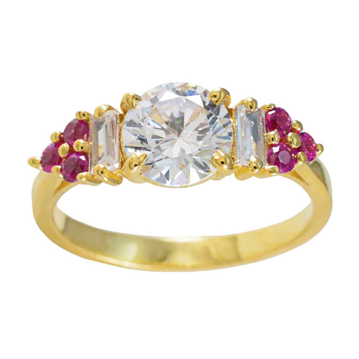 Araya Graceful Red Halo Ring