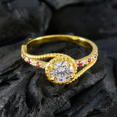 Joaquina Contemporary Red Halo Ring