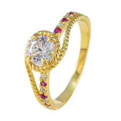 Joaquina Contemporary Red Halo Ring
