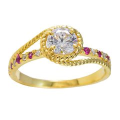 Joaquina Contemporary Red Halo Ring