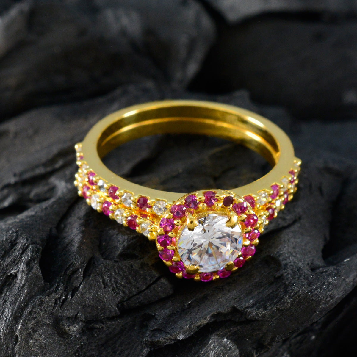 Eun-ji Romantic Red Halo Ring