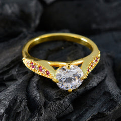 Isabella Graceful Red Halo Ring